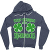 stop starting at my shamrocks Zipper Hoodie
