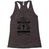 I Am One Blessed Grandmom Racerback Tank