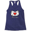 mickey et l'amour en Racerback Tank