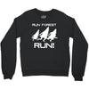run forest run white color Crewneck Sweatshirt