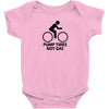 pump tires not gas earth friendly green living cool nerd geek shirt t Baby Onesie