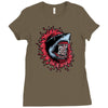 shark attack Ladies Fitted T-Shirt