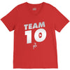team 10  silver V-Neck Tee