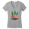 Happy Camper Women's V-Neck T-Shirt