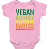 vegan because plant powered badiss was not an offical title Baby Bodysuit