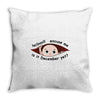 December  Peeking Out Baby Boy Throw Pillow