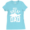 reel great dad Ladies Fitted T-Shirt