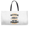 Super Cool Granddaughter Of A Freaking Awesome Pop Pop Weekender Totes
