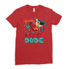 super dude Ladies Fitted T-Shirt
