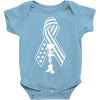 fallen soldier ribbon never forget military Baby Bodysuit