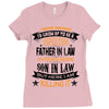 Super Cool Father In Law Of A Freaking Awesome Son In Law Ladies Fitted T-Shirt