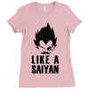 like a saiyan Ladies Fitted T-Shirt