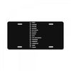 beard length chart License Plate