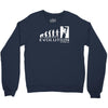 climbing ape to evolution climb indoor outdoor Crewneck Sweatshirt