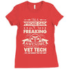 proud vet tech dad Ladies Fitted T-Shirt