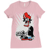 sad tee Ladies Fitted T-Shirt
