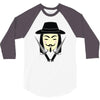 v for vendetta 3/4 Sleeve Shirt