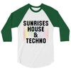 Sunrises House &amp; Techno 3/4 Sleeve Shirt