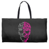 two coloured patterned skull   mens funny Weekender Totes
