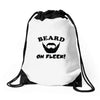 mens beard Drawstring Bags