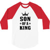 Father of a Prince-Son of a King 3/4 Sleeve Shirt