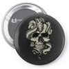 skull snake Pin-back button
