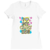 love my crazy dog Ladies Fitted T-Shirt