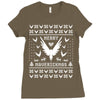 Merry Maverickmas Ugly Christmas Sweater Ladies Fitted T-Shirt