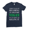 vegan Ladies Fitted T-Shirt