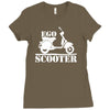 ego scooter  funny Ladies Fitted T-Shirt