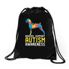 boxers support autism awareness Drawstring Bags