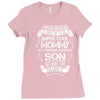 Super Cool Mommy Of A Freaking Awesome Son Ladies Fitted T-Shirt
