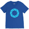 camera shutter V-Neck Tee