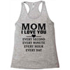 I Love You Mom Racerback Tank