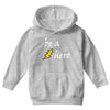 be a hero logo white Youth Hoodie