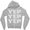 yep yep yep Zipper Hoodie