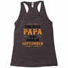 The Best Papa Was Born In September Racerback Tank