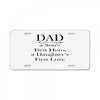 dad a sons first hero License Plate