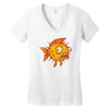 pufferfish Women's V-Neck T-Shirt