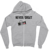never forget Zipper Hoodie