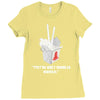 they're only noodles Ladies Fitted T-Shirt