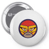 lucha libre   red Pin-back button