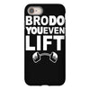 bro do you even lift baseball raglan iPhone 8