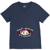 July Peeking Out Baby Girl V-Neck Tee