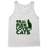 real men love cats, funny quote Tank Top