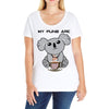 my puns are Ladies Curvy T-Shirt