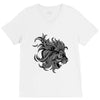 lion zentangle V-Neck Tee