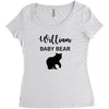 Daddy Bear - Baby Bear Custom Name Women's Triblend Scoop T-shirt