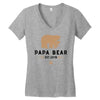 papa bear Women's V-Neck T-Shirt