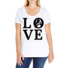 Love Star Trek Ladies Curvy T-Shirt